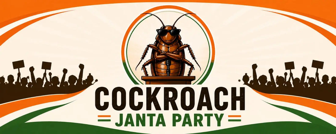 Cockroach Janta Party logo and movement explained 2026