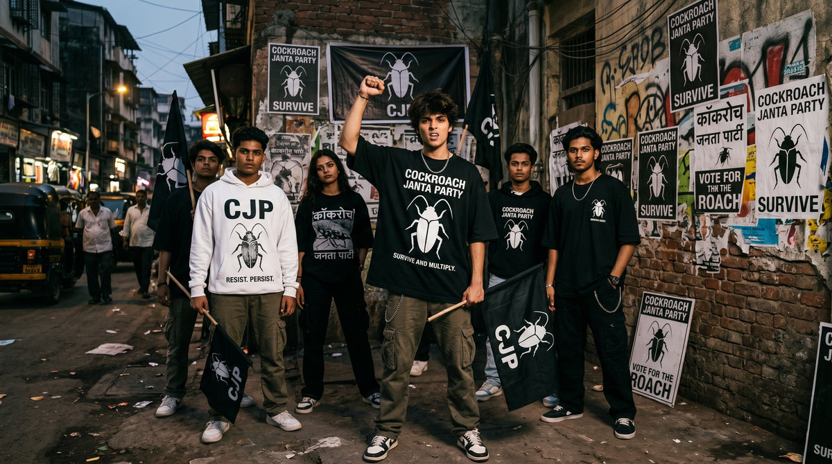 Cockroach Janta Party CJP Official Merch India — I Am Cockroach
