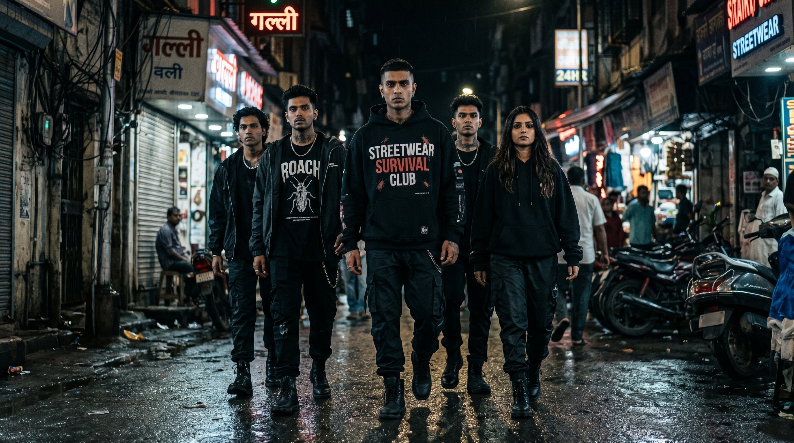 Streetwear Survival Club — Premium Dark Drops India