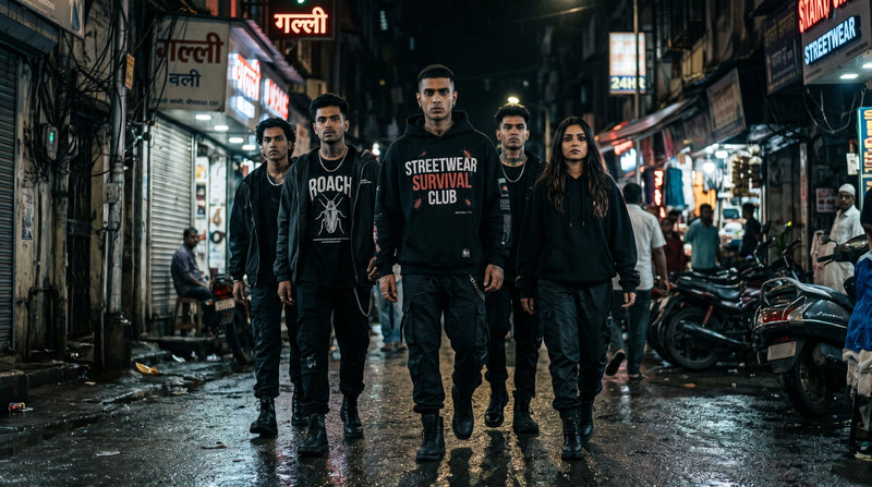Streetwear Survival Club — Premium Dark Drops India