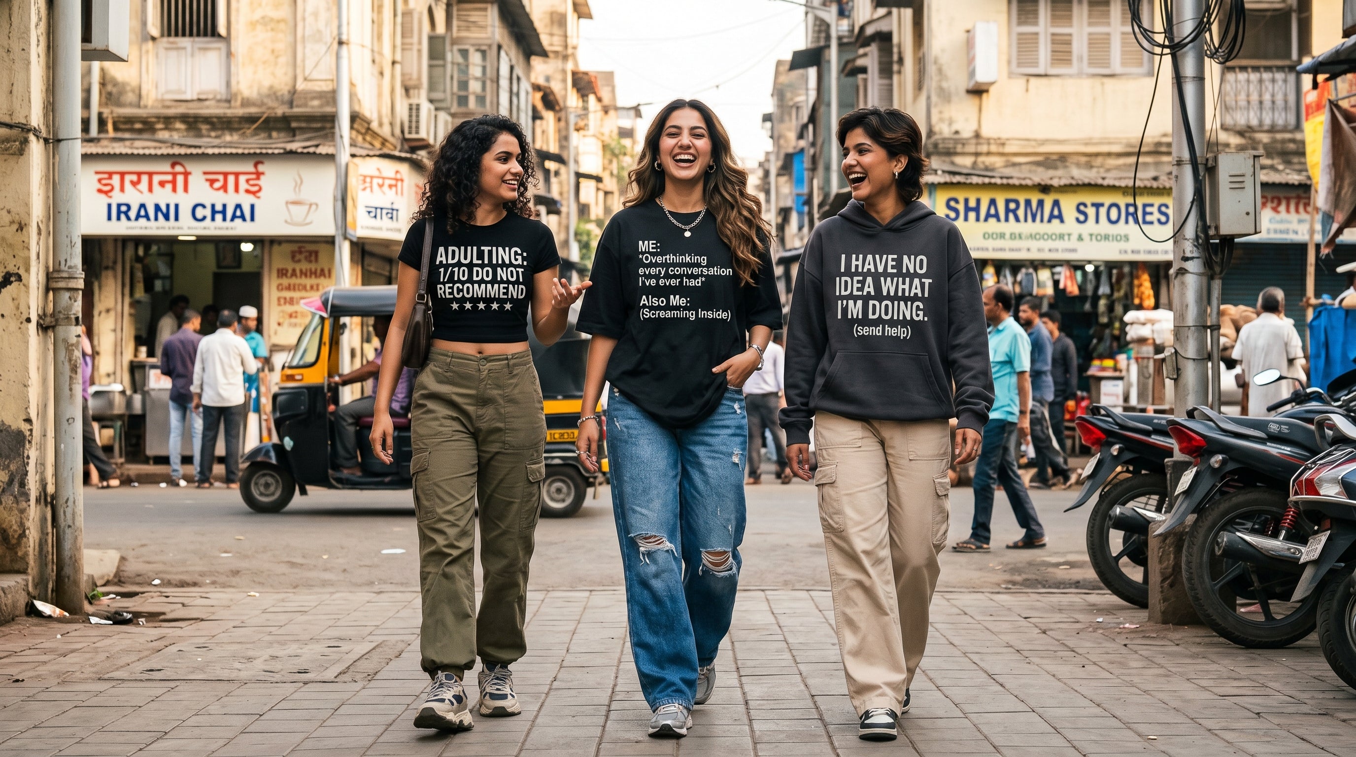 Women's Meme Tops India — Oversized Desi Streetwear