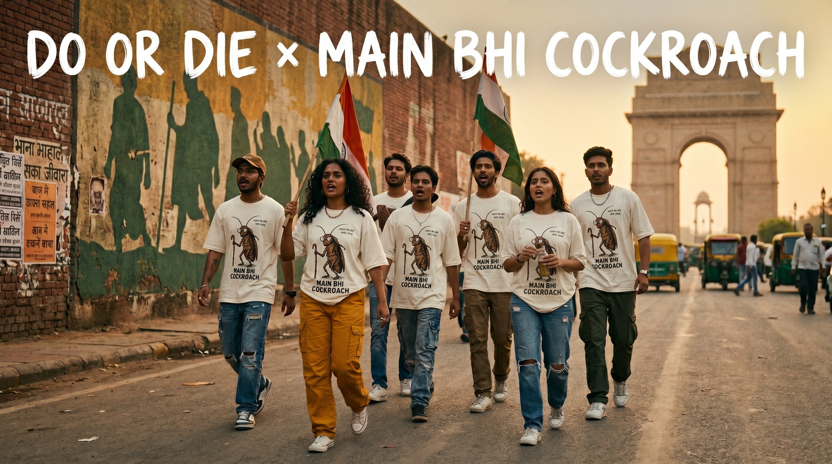 Gandhi x CJP | Satyagraha Protest Tees India