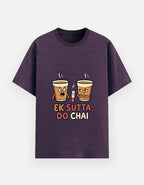 Tshirt Purple melange